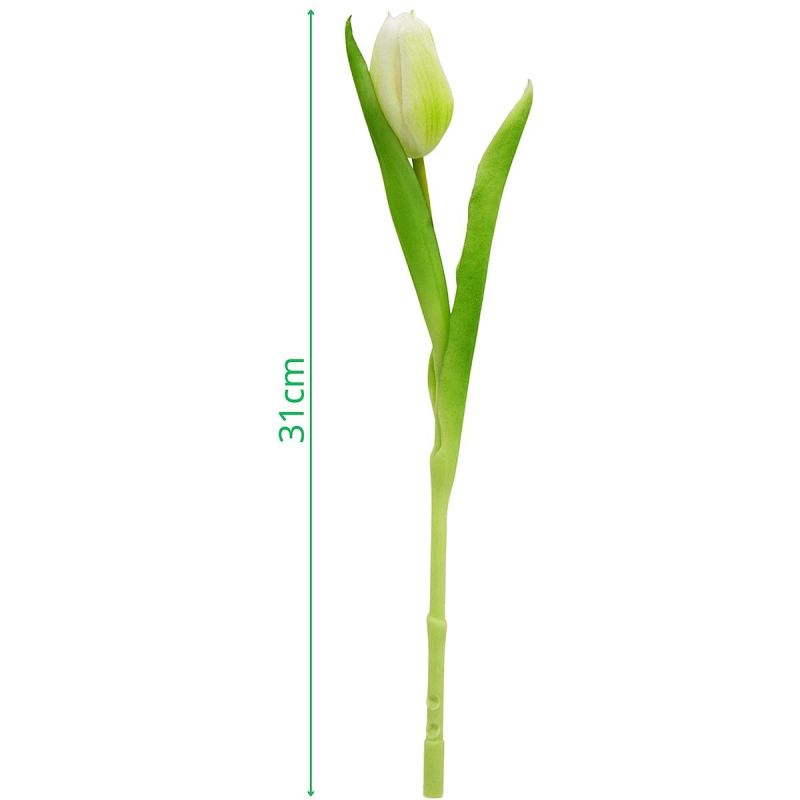 WHITE TULIP 31CM LIFE-LIKE SPRING DECORATION Home and Garden/Equipment Your Sports Performance