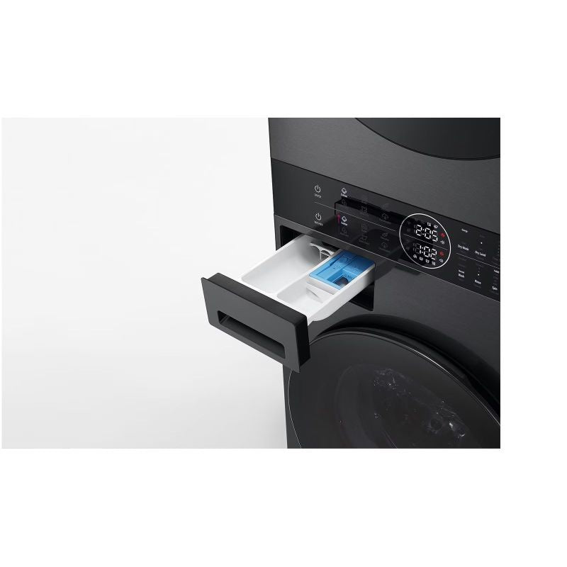 WashTower LG WT1210BBF 12/10kg AI DirectDrive washer-dryer with TurboWash heat pump, black AGD - Produkty/Pralko suszarki wolnostojące Your Sports Performance