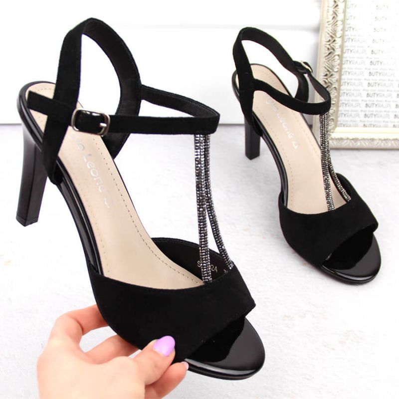 Sergio Leone W SK438 suede sandals, black Footwear/Lifestyle/Sergio Leone Your Sports Performance