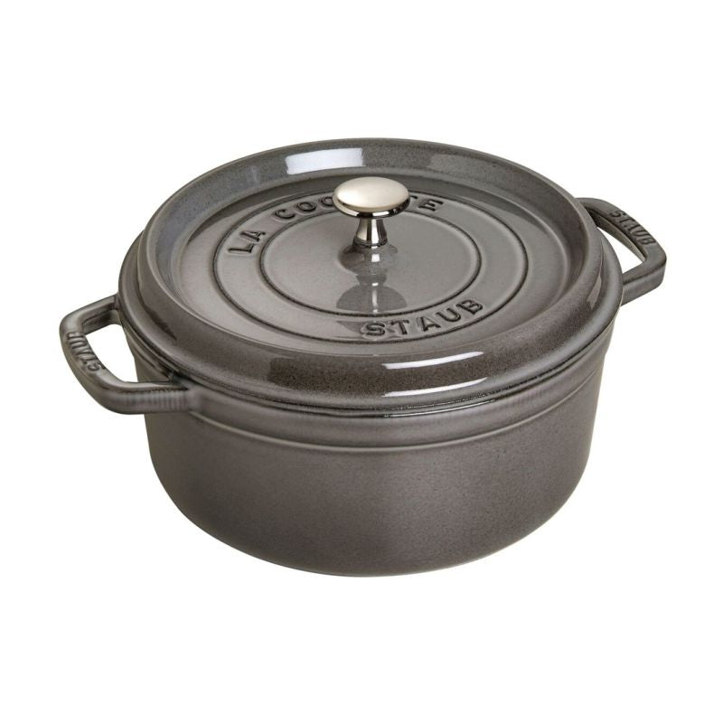 STAUB Round cast iron pot 40500-246-0 3.8l graphite AGD - Produkty/Garnki / patelnie nieelektryczne Your Sports Performance