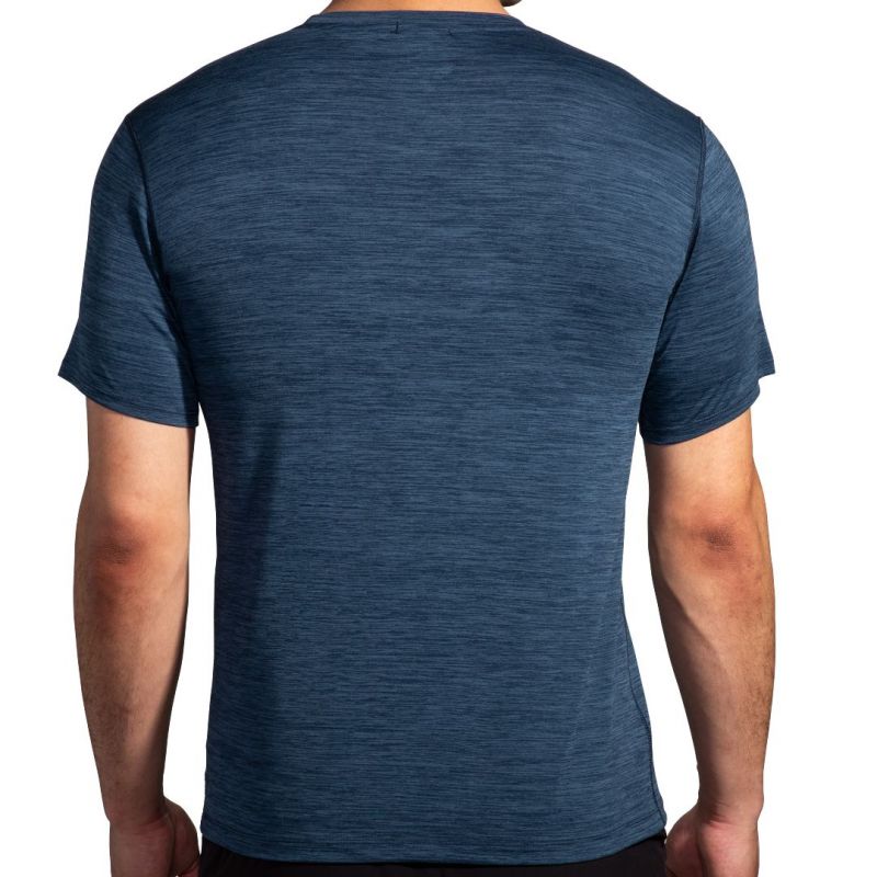Men's Luxe Short Sleeve Running Shirt, Black Import z Brooks/Brooks/Koszulki Your Sports Performance