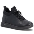 Women's leather insulated ankle boots black Remonte Rieker D2V06-35