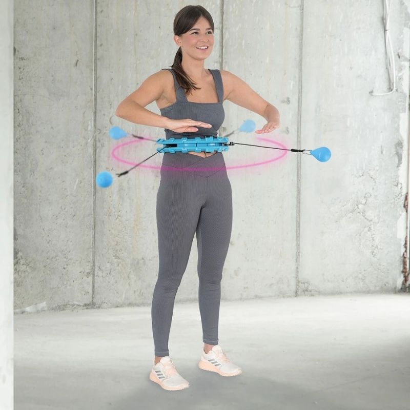 HMS HHW01 hula hoop with studs and weight, blue In preparation Your Sports Performance