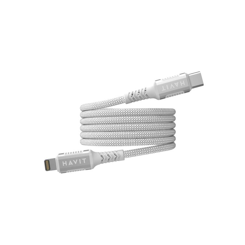 Havit Magnetic Type C-Lightning Cable (White) In preparation Your Sports Performance