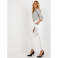 Ecru classic Giulia ankle-length fabric trousers (DHJ-SP-12787.21X) In preparation Your Sports Performance