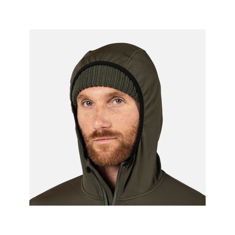 ROSSIGNOL Men's Mid Layer Stretch Hoodie Green