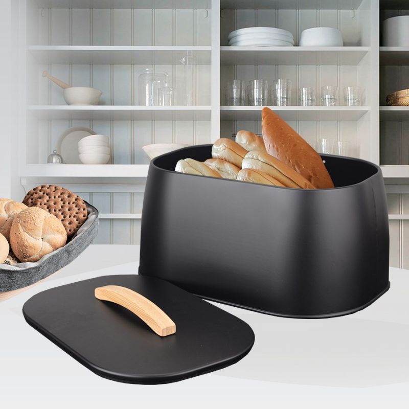 Bread box MR-1675-BLACK MAESTRO AGD - Produkty/Pojemniki na żywność (z metalu) Your Sports Performance