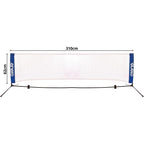 NET WITH ENERO POSTS 310X73CM 2IN1 FOR TENNIS, FOOT VOLLEY Accessories Your Sports Performance