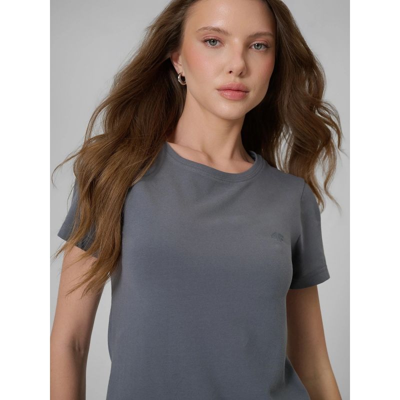 Women's slim plain T-shirt 4F 4FRSS26TTSHF3628-24S 4f