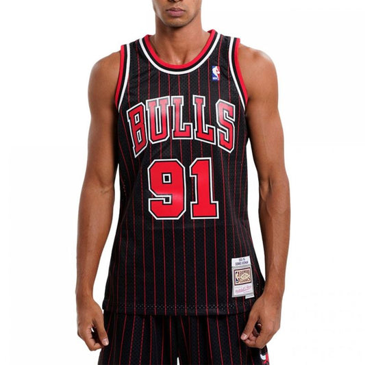 Mitchell &amp; Ness Chicago Bulls NBA Swingman Alternate Jersey Bulls 95 Dennis Rodman M SMJYGS18150-CBUBLCK95DRD Clothing/Lifestyle/T-shirts/Mitchell & Ness Your Sports Performance