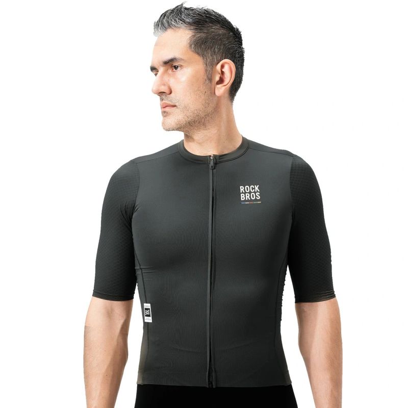 Rockbros 15220032001 ROAD TO SKY men's cycling jersey short sleeve M - black Rockbros