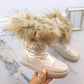 Big Star W INT1924B platform snow boots with fur, beige Footwear/Outdoor/Big Star Your Sports Performance