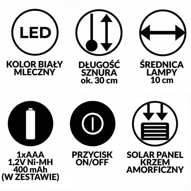 SOLAR LAMP PLASTIC BALL HANGING WITH CLIP 10X30CM SET OF 2 PCS Home and Garden/Lighting Your Sports Performance