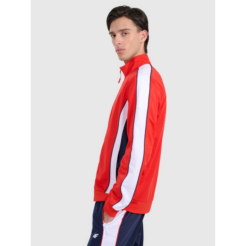 Men's zip-up sweatshirt without hood 4F 4FRAW25TSWSM2459-62S *Kategoria tymczasowa Your Sports Performance