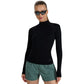Women's longsleeve t-shirt 4F F419 deep black 4FWAW25TFLOF419 20S In preparation Your Sports Performance