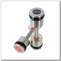 Chrome dumbbells 2x9 kg silicone elements HMS Premium HH09 In preparation Your Sports Performance
