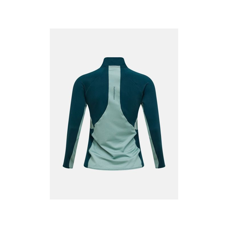 Women's PEAK PERFORMANCE W Core Half Zip Baselayer T-shirt, green