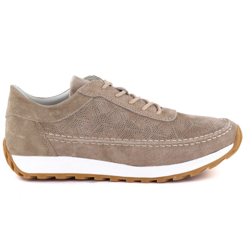 Women's leather suede shoes, light brown, Sergio Leone SP001 To be categorized Your Sports Performance