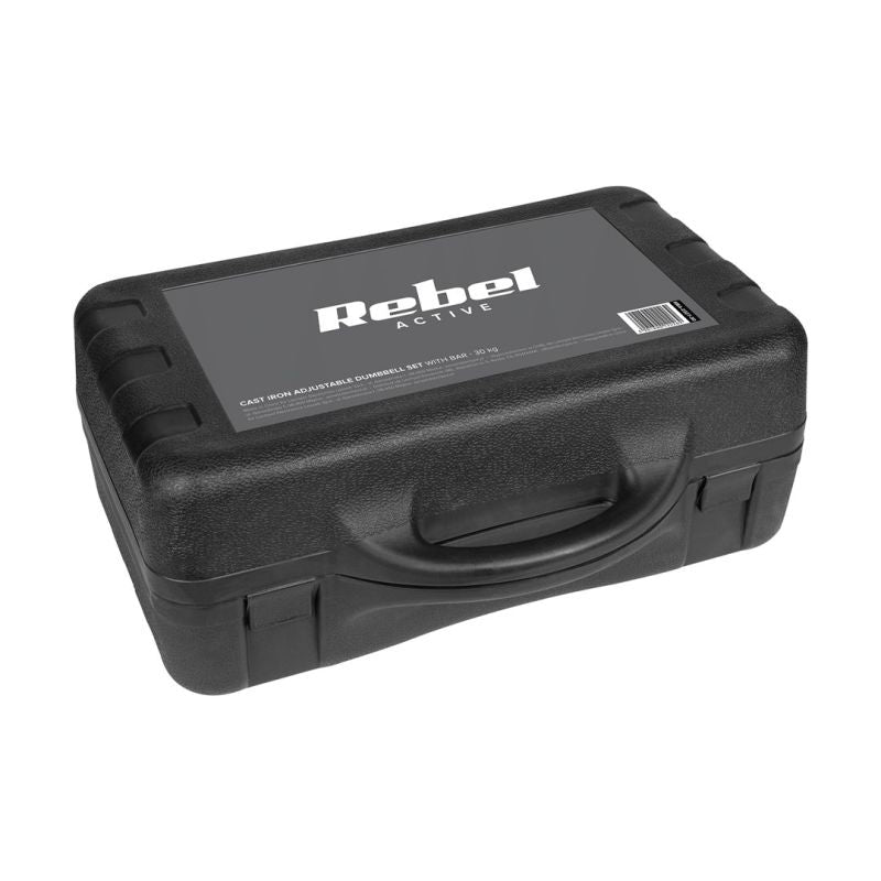 REBEL ACTIVE ADJUSTABLE DUMBBELLS IN A CASE WITH A BAR, SET 30 KG To be categorized Your Sports Performance