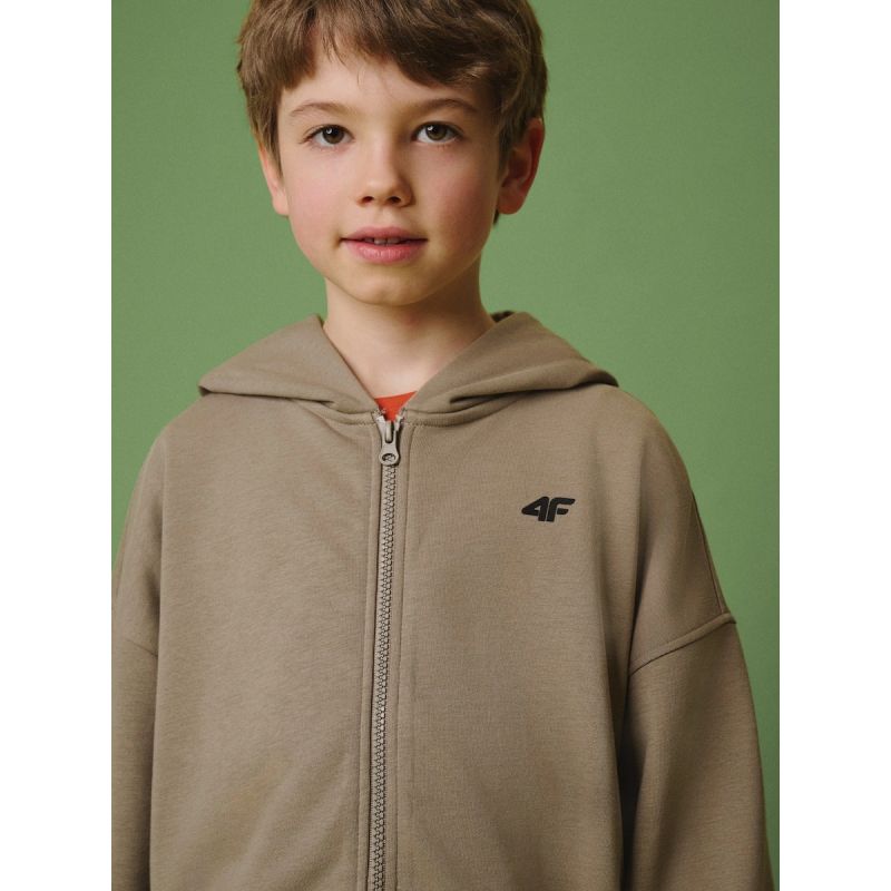 Boy's loose hooded sweatshirt 4F 4FJRSS26TSWSM3051-83S