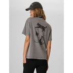 Women's loose T-shirt with print 4F 4FKAW26TTSHF4506-26S