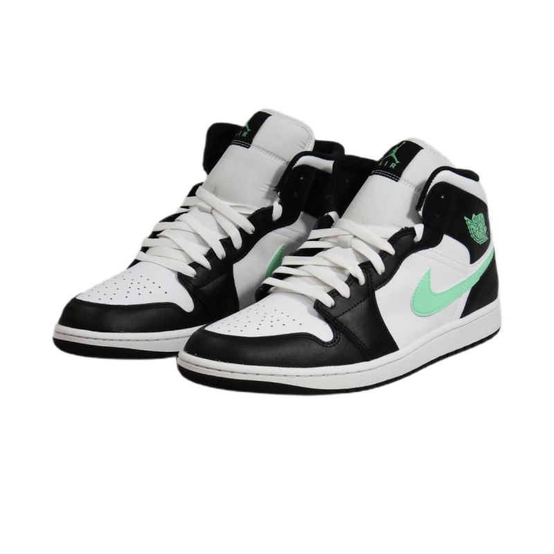 Air Jordan 1 Mid Green Glow White Men's Sneakers - DQ8426-103 Obuwie/Buty na co dzień Your Sports Performance