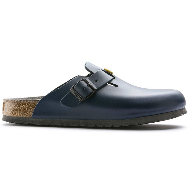 Women's Birkenstock Boston ESD Blue clogs natural leather narrow slippers (0061388) Footwear/Lifestyle/Brinkenstock/Klapki/chodaki Birkenstock