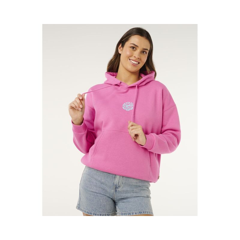 Women's RIP CURL Icons Of Surf Heritage Hoodie Pink