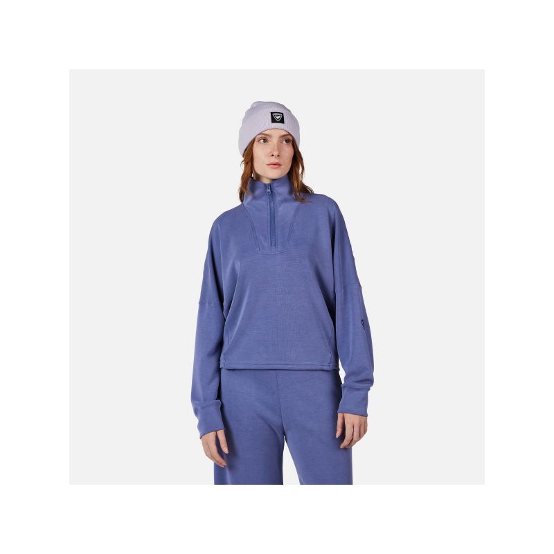 ROSSIGNOL W CHAVANETTE HZ SCUBA FLEECE women's sweatshirt blue