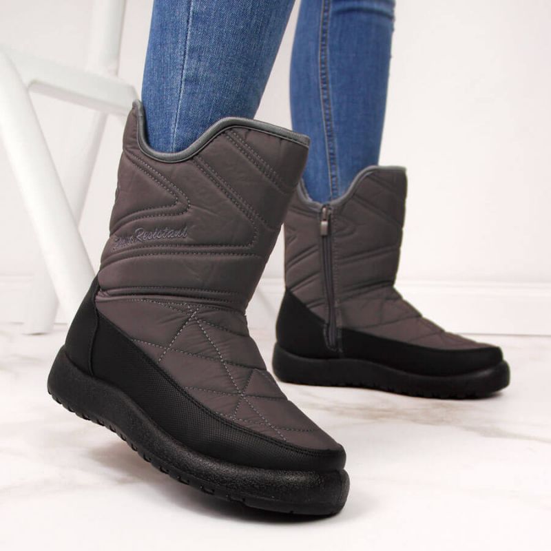 Gray NEWS W EVE309B waterproof snow boots Footwear/Outdoor/News Your Sports Performance