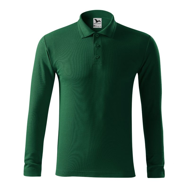 Malfini Pique Polo LS M MLI-221D3 dark green polo shirt Clothing/Lifestyle/T-shirts/Malfini Malfini