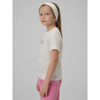 Girls' regular printed T-shirt 4F 4FJRSS26TTSHF3455-11S 4f