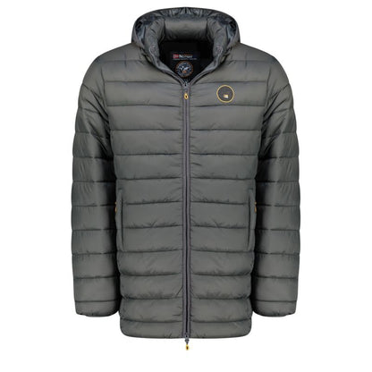 Geographical Norway men's jacket AMIGOMAP LONG HOOD DB DGREY MEN 233 DARK GRAY (WZ5086H/GN-GRIS FONCÉ) Geographical Norway