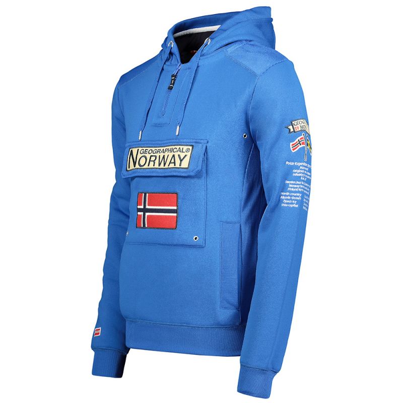 Geographical Norway Gymclass Db 100 M sweatshirt WW5525H/GN/Royal Blue Clothing/Outdoor/Geographical Norway Your Sports Performance