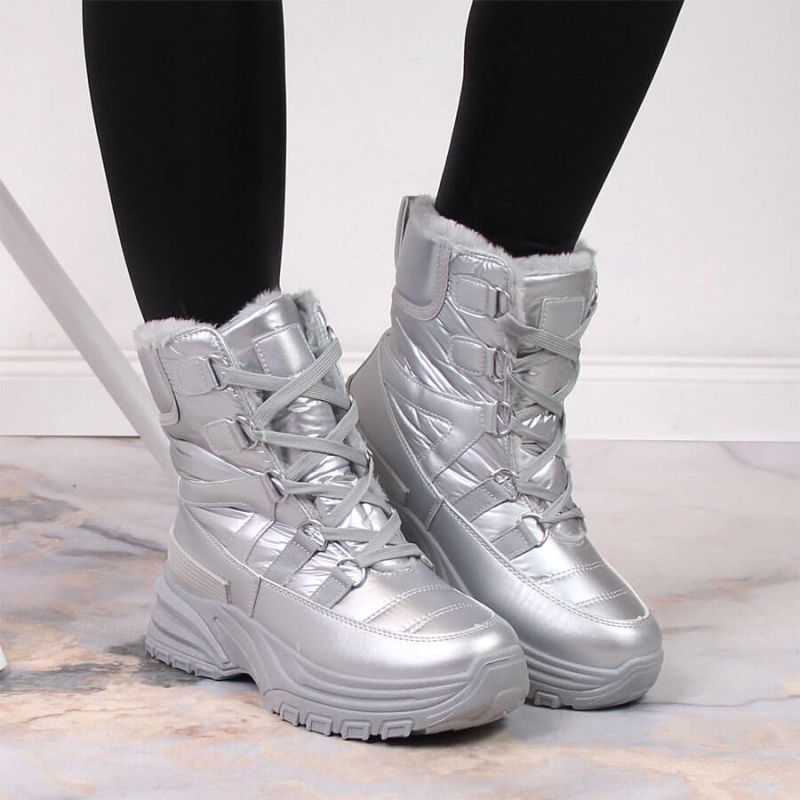 Potocki W WOL117B metallic lace-up snow boots Footwear/Outdoor/Potocki Your Sports Performance