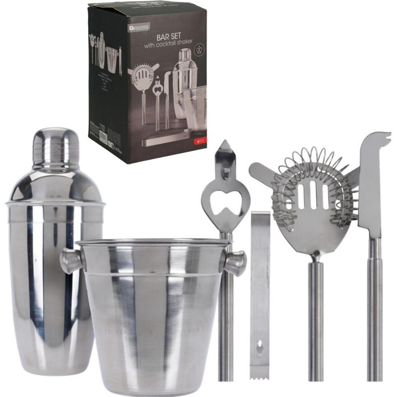 BARTENDER SET 6 PIECES DRINK SHAKER TONGUE Home and Garden/Equipment Your Sports Performance