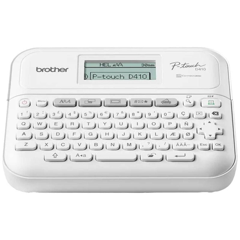 Brother PT-D410VP ZINK (Zero-Ink) Label Printer 180 x 180 DPI Wired TZe QWERTY Auto ID/Drukarki etykiet Your Sports Performance