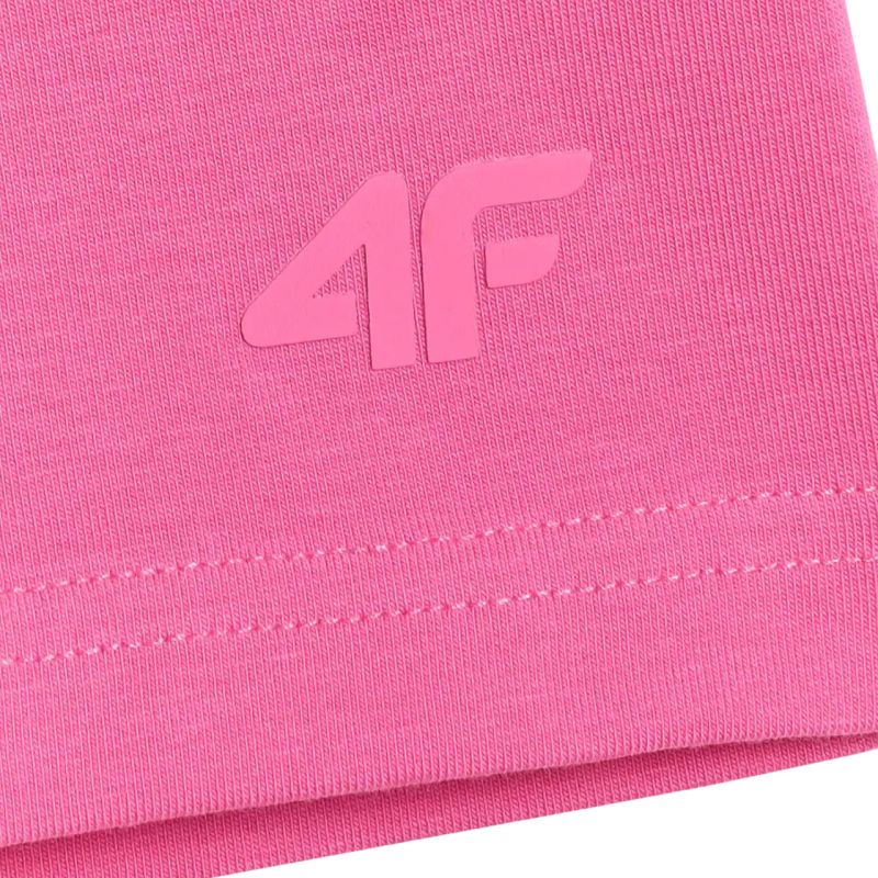 Girls' shorts 4F CAS F028 dark pink 4FJWSS26TSTIF028 53S