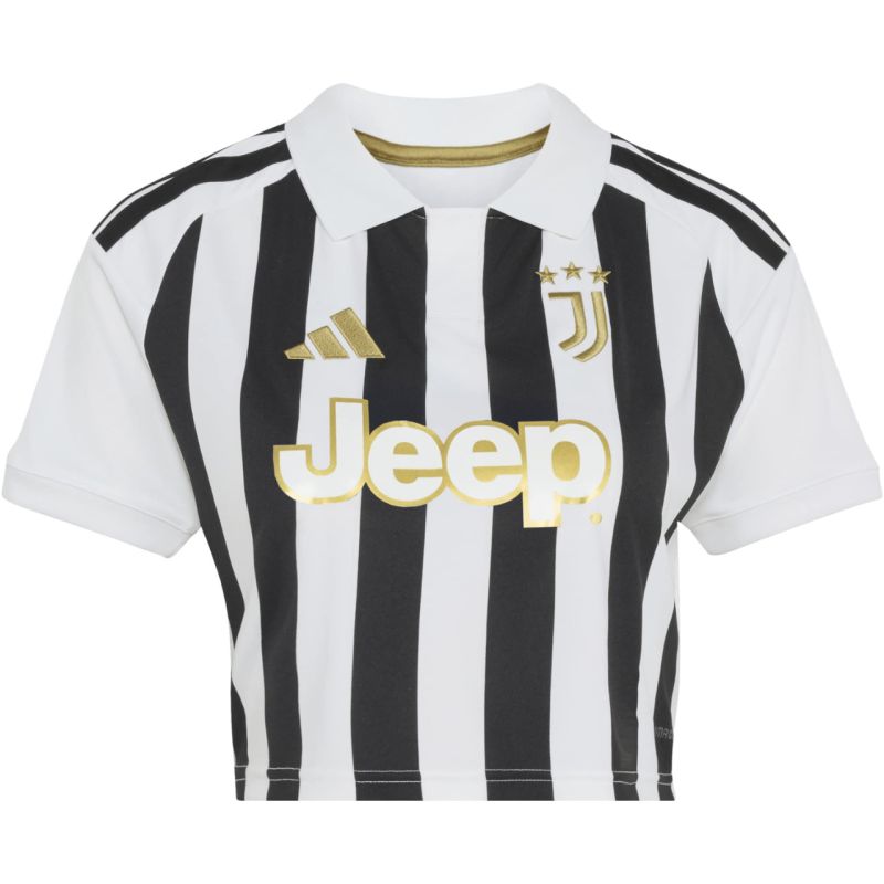 adidas Juventus 26/27 Home Cropped Jersey Women's White/Black KB8878