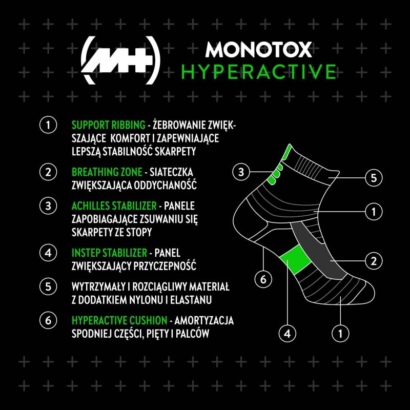 Monotox Hyperactive Socks 2-pack MX20009 Clothing/Training/Socks/Unisex/Monotox Your Sports Performance