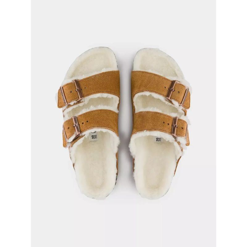 Birkenstock Arizona Shearling Mink W 1001135 flip-flops Footwear/Lifestyle/Birkenstock Birkenstock