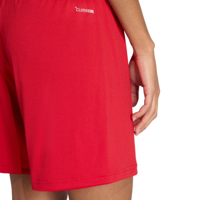 adidas Entrada 26 women's shorts red JZ2536