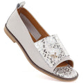 Women's leather open-toe shoes in beige Potocki JE19397 Potocki