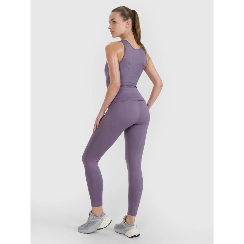 Women's seamless training leggings 4F | Anna Lewandowska 4F 4FALSSS25TFTIF383-51S