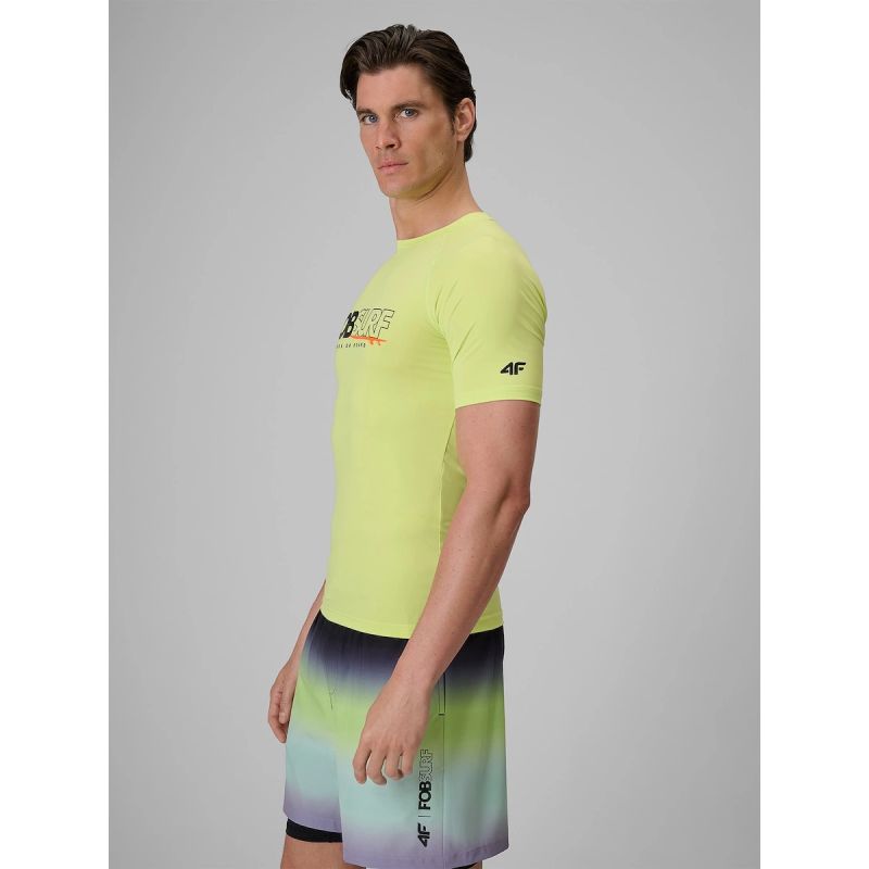 Men's 4F 4FRSS26TFWSM001-45S T-shirt for swimming and water sports with UPF50+ filter