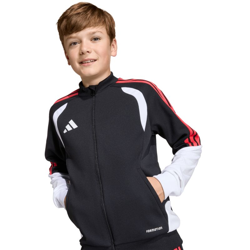 adidas Tiro 26 Competition Training Kids' Sweatshirt Black, White, and Red KC3791 Clothing Your Sports Performance
