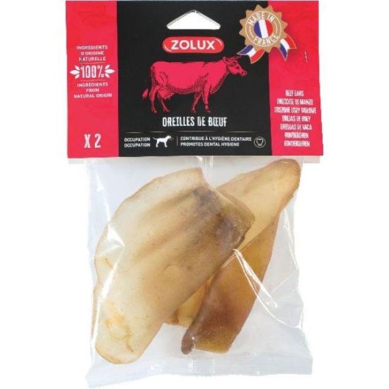 ZOLUX Natural Treats for Dogs Dried Beef Ears 40g Dla psa/Przysmaki Your Sports Performance