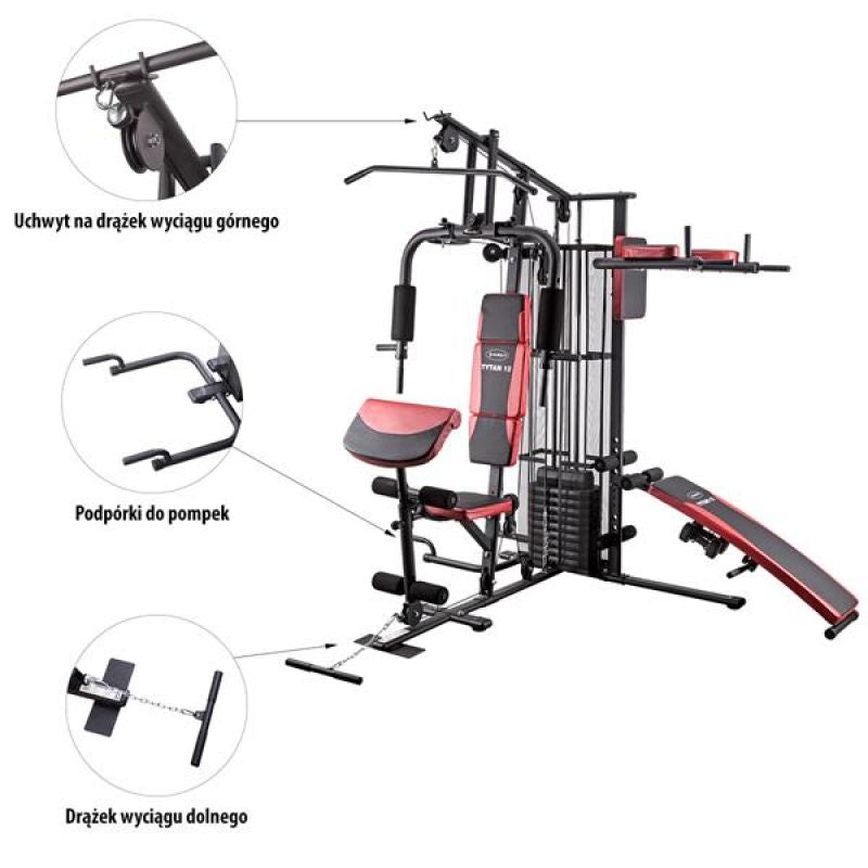 Atlas with bench HMS Titan 12 150 LBS Accessories/Training equipment/Sprzęt siłowy/Atlasy Your Sports Performance
