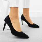 Black suede stiletto pumps Sergio Leone 1339 To be categorized Your Sports Performance