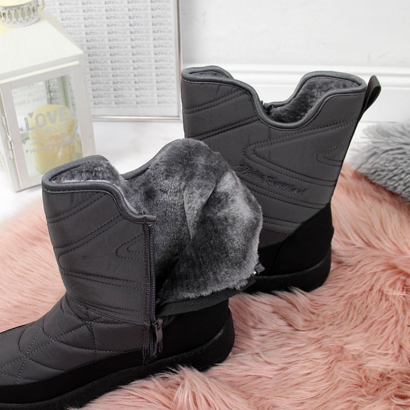 Gray NEWS W EVE309B waterproof snow boots Footwear/Outdoor/News Your Sports Performance